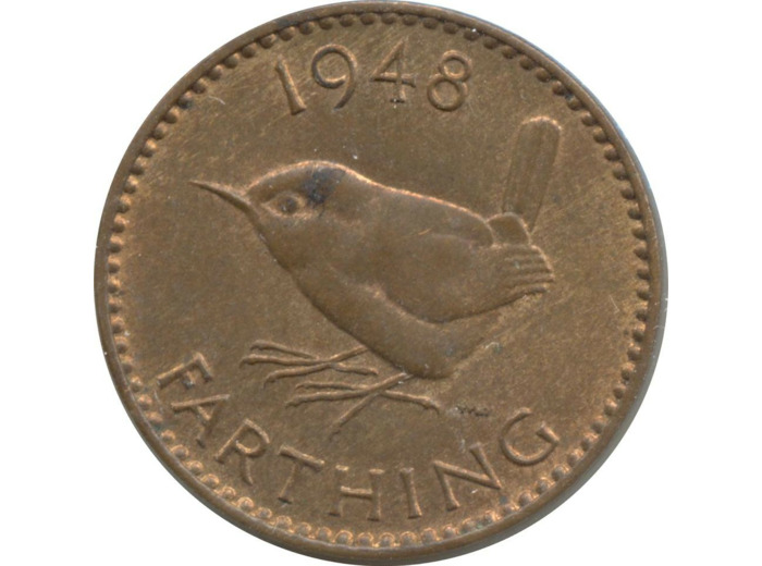 GRANDE BRETAGNE 1 FARTHING GEORGES VI 1948 TTB+