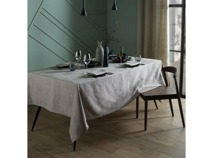 Nappe enduite sur mesure MILLE GOUTTES NACRE Garnier-Thiebaut