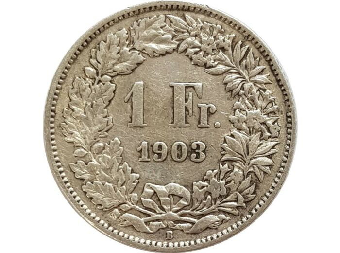 SUISSE 1 FRANC 1903 B TB+ N2