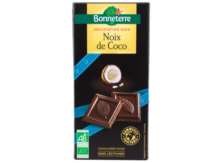 Chocolat Noir Noix de Coco Bio 90g
