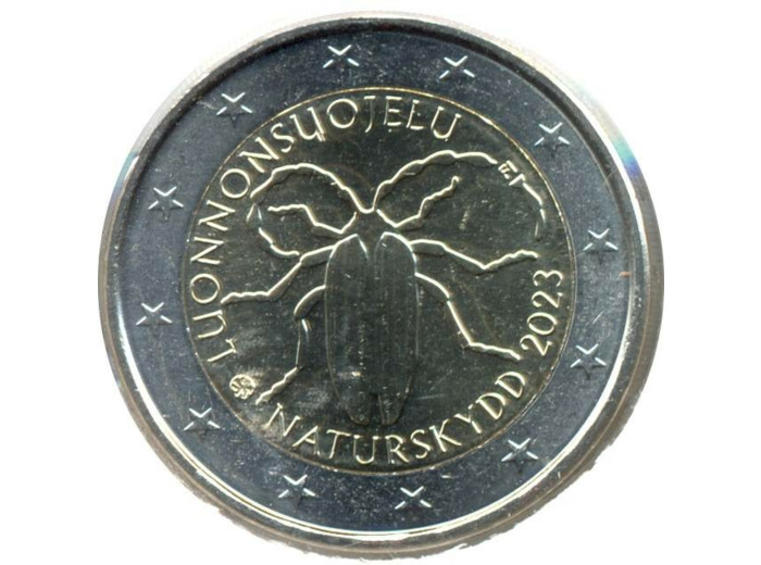 FINLANDE 2023 2 EURO COMMEMORATIVE PROTECTION DE LA NATURE  SUP