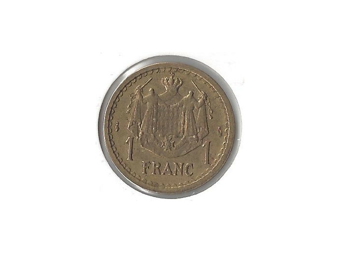 MONACO 1 FRANC BR-ALU 1943 TTB