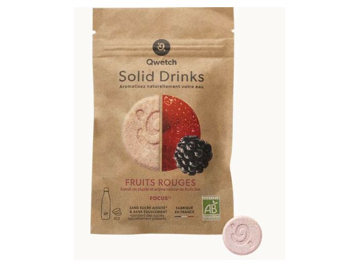 SOLID DRINKS EAU AROMATISEE AUX FRUITS ROUGES