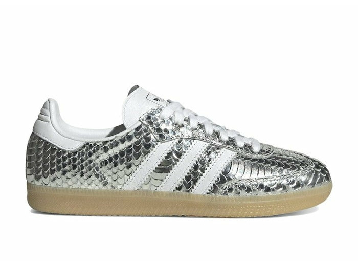 adidas Samba OG Patent Snakeskin Silver Metallic (Femme)