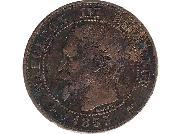 FRANCE 2 CENTIMES NAPOLEON III 1855 A (Paris) ANCRE TTB