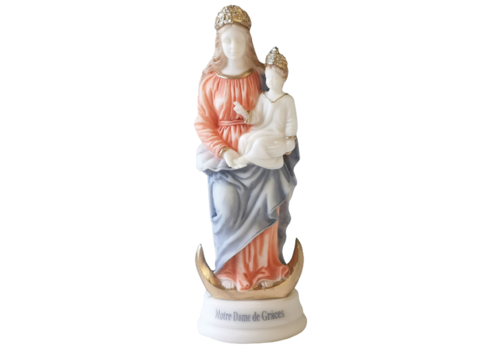 ND de Grâces - Statue en Albaster 20cm - Couleur