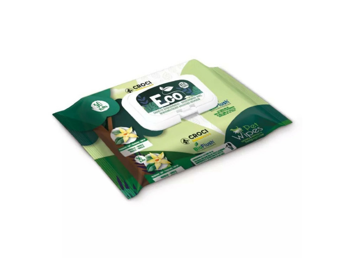 Lingettes humides biodégradables pour chien et chat