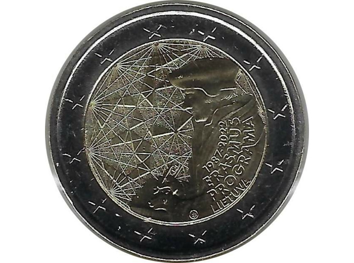 LITUANIE 2022 2 EURO COMMEMORATIVE ERASMUS SUP