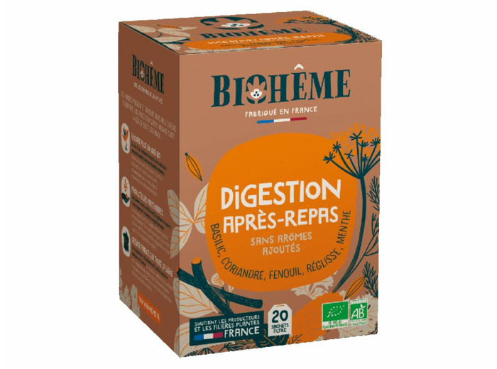 Tisane digestion apres-repas 20x1,5g Biohême