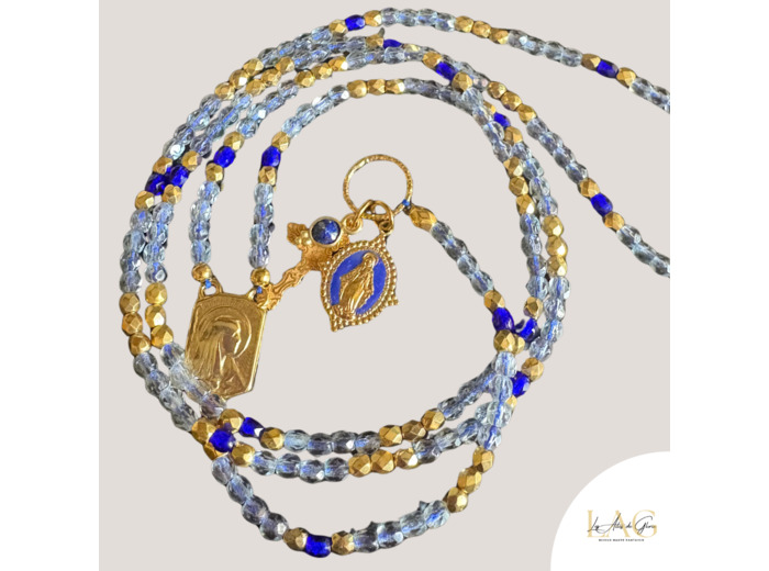 COLLIER CHAPELET AZURIA