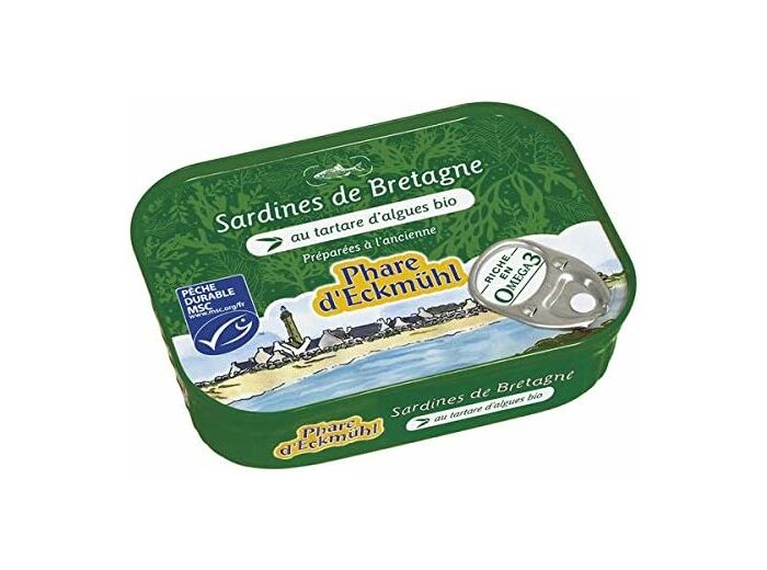 Sardines huile olive tartare algues 135g Phare d EckmÃÂ¼hl