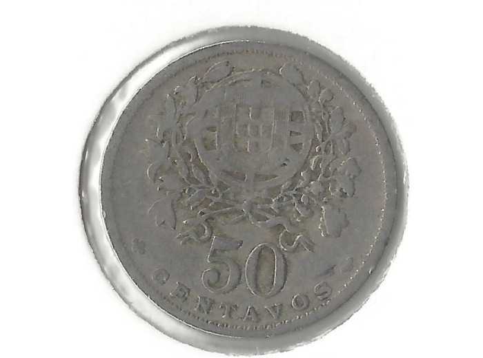 PORTUGAL 50 CENTAVOS 1938 TB