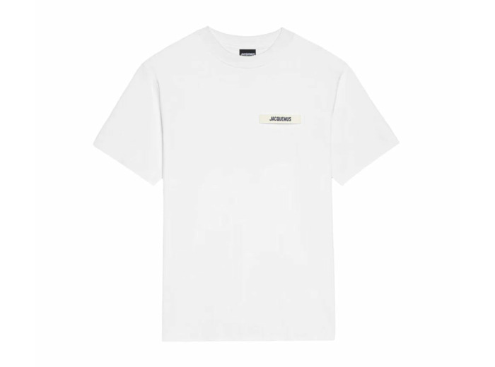 Jacquemus Le t-shirt Gros Grain Blanc