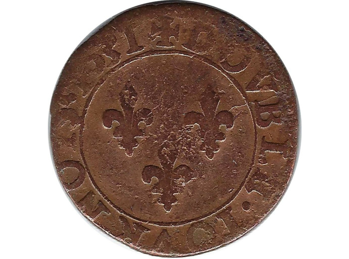 LOUIS XIII (1610-1643) DOUBLE TOURNOIS 1631 E (Tours) 3gr02 TB+