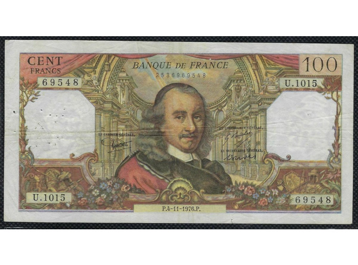 FRANCE 100 FRANCS CORNEILLE 4-11-1976 U.1015 TB+