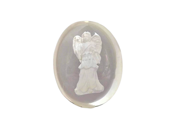 Raphaël en Résine Transparent 3,8x3cm