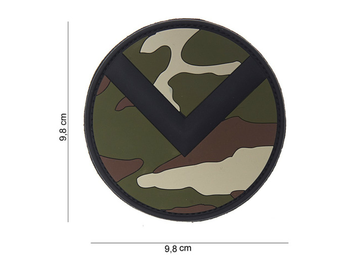 Patch 3D PVC bouclier Spartiate (woodland)