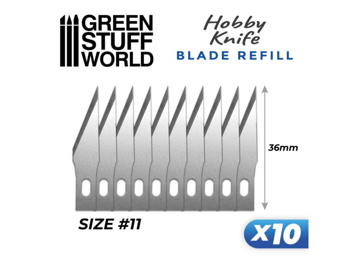 10 Lames de rechange pour Couteau de Modeliste