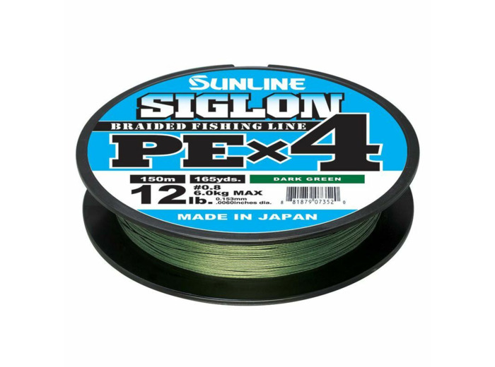 tresse siglon x 4 150m vert