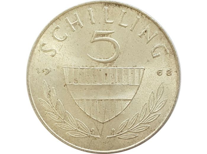 AUTRICHE 5 SCHILLING 1968 SUP