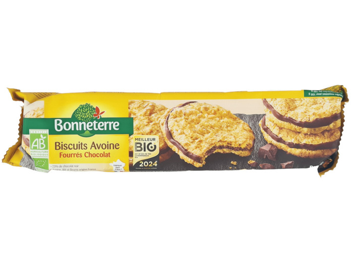 Biscuits Avoine Fourrés Chocolat Bio 150g