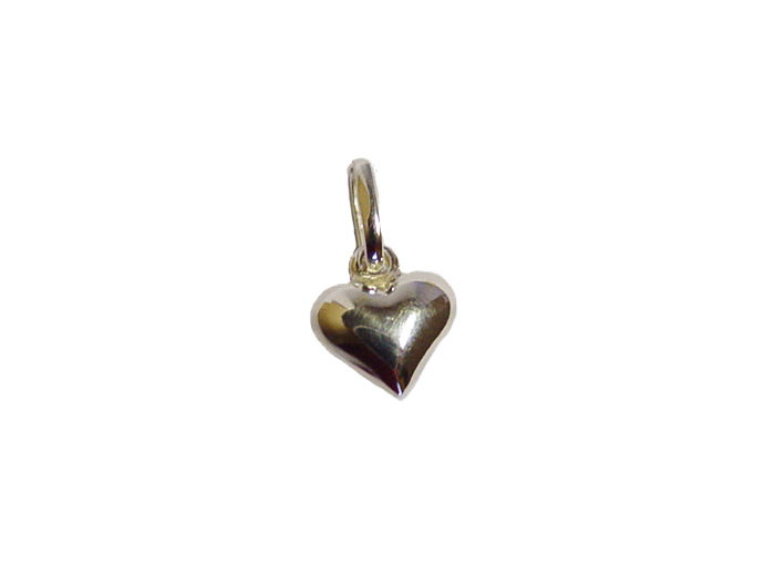Pendentif en Argent 925 - COEUR Bombé
