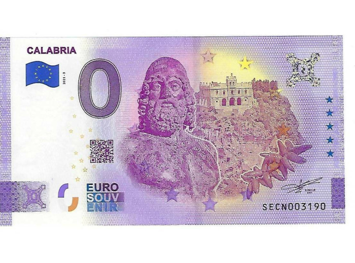 ITALIE 2021-3 CALABRIA BILLET SOUVENIR 0 EURO TOURISTIQUE  NEUF