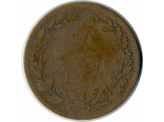 ROUMANIE 10 BANI 1867 B+