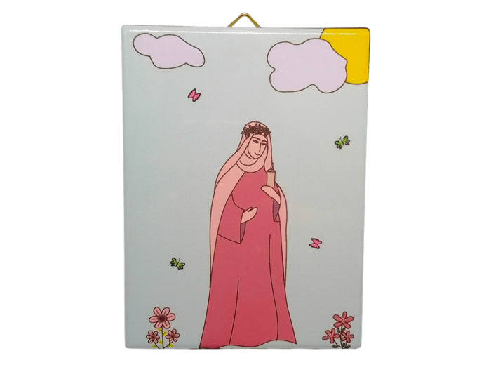 Saint Patron 12 Céramique 12x16cm, à suspendre