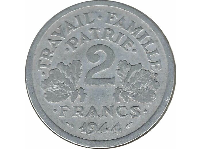 FRANCE 2 FRANCS BAZOR 1944 C TB+