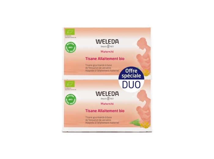 Duo Tisane allaitement saveur citron gingembre 2x20 sachets