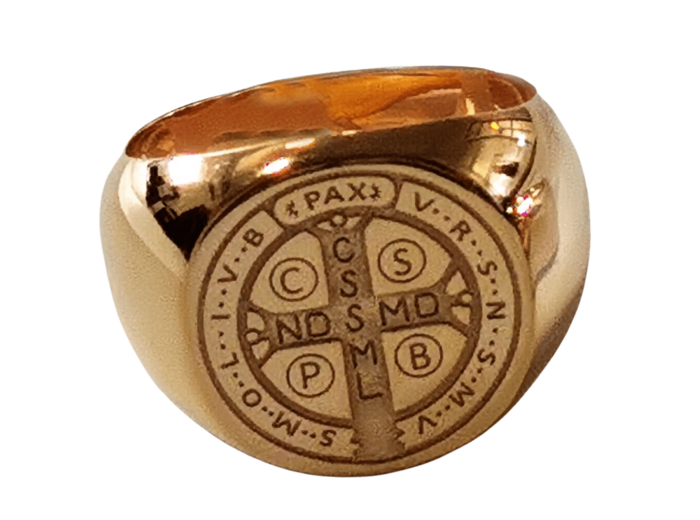 Bague en Plaqué Or Taille 68 - SAINT BENOÎT