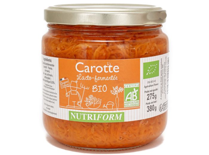 Carottes Lacto-Fermentées Bio 380g