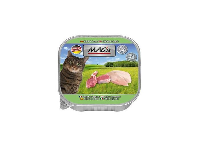 MAC'S Raffineur, saveur poulet & agneau pour chat - 100g