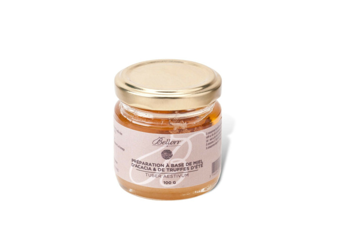 Préparation de miel d'acacia et de truffe d'été