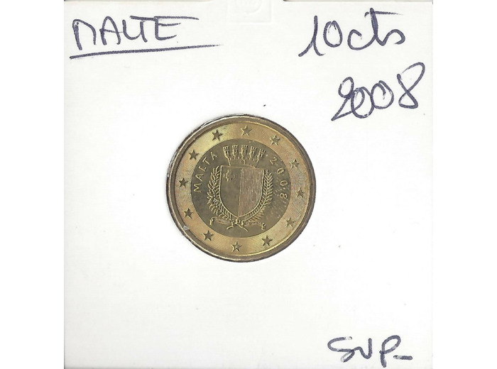 MALTE 2008 10 CENTIMES SUP