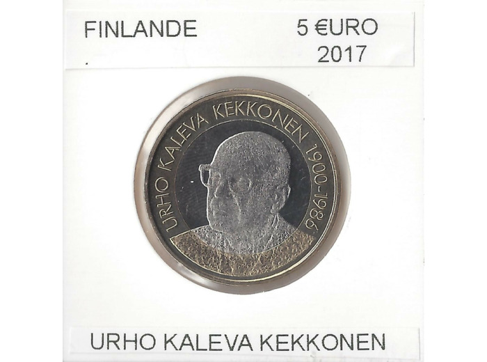 FINLANDE 2017 5 EURO URHO KALEVA KEKKONEN SUP
