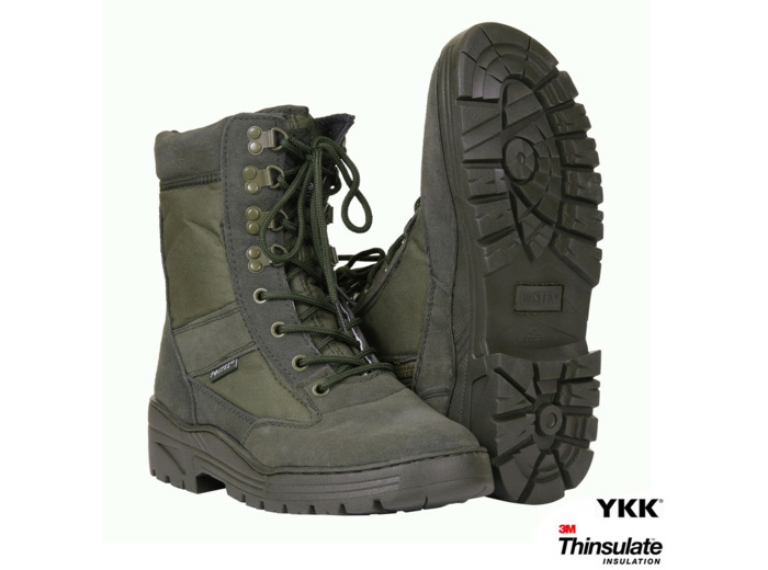 Chaussures Sniper avec Zip YKK (Vert Armée)