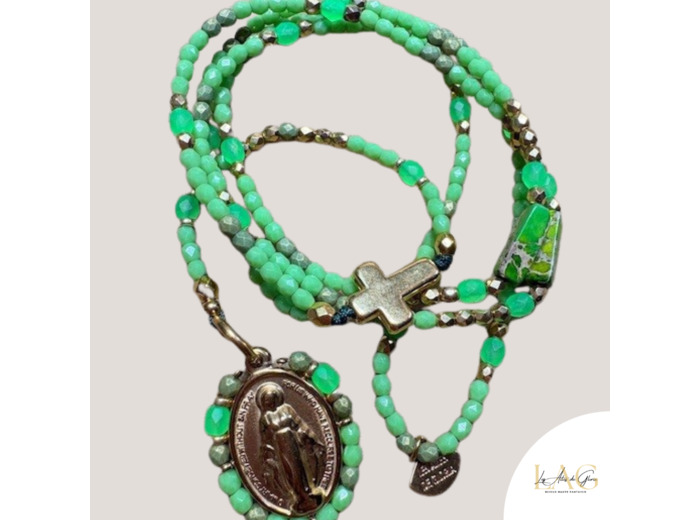 COLLIER CHAPELET JARDIN D'ÂME