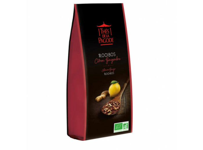 Rooibos Citron Gingembre Bio-100g-Thés de la Pagode
