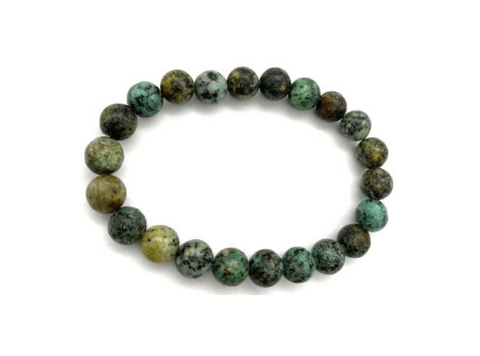 Bracelet en turquoise d'Afrique 8 mm