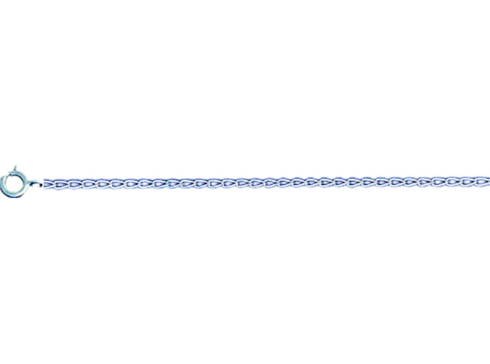 Collier 60cm en Argent 925 - GOURMETTE CHEVAL LIMEE