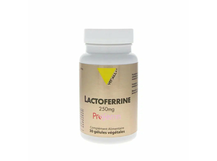 Lactoferrine 250mg-30 et 60 gélules-Vit'All+