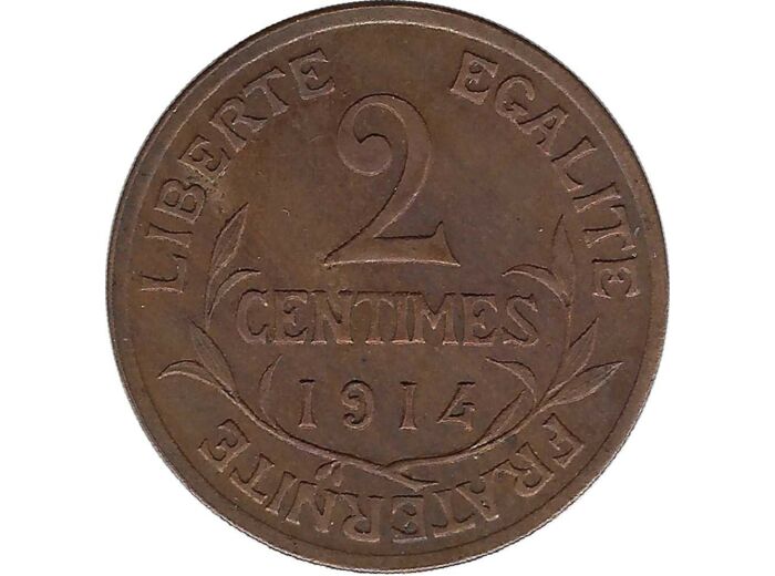 FRANCE 2 CENTIMES DUPUIS 1914 TTB+