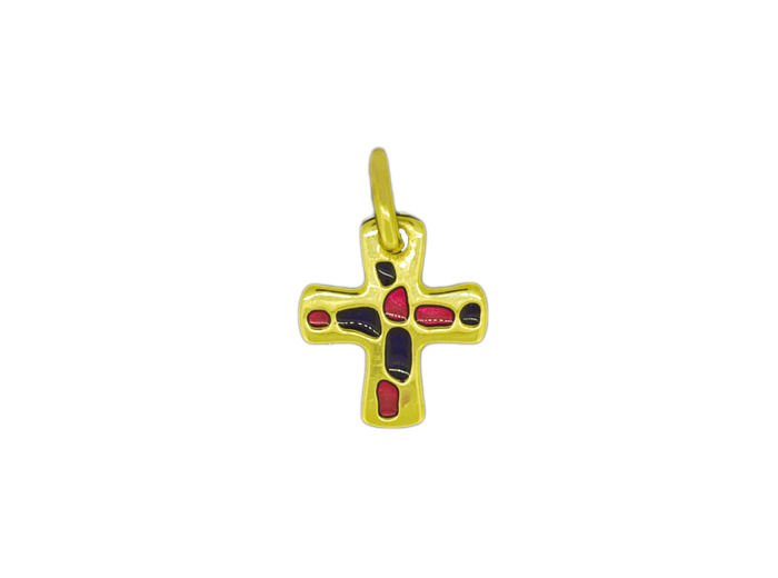 Croix en Plaqué Or 16mm - VITRAIL