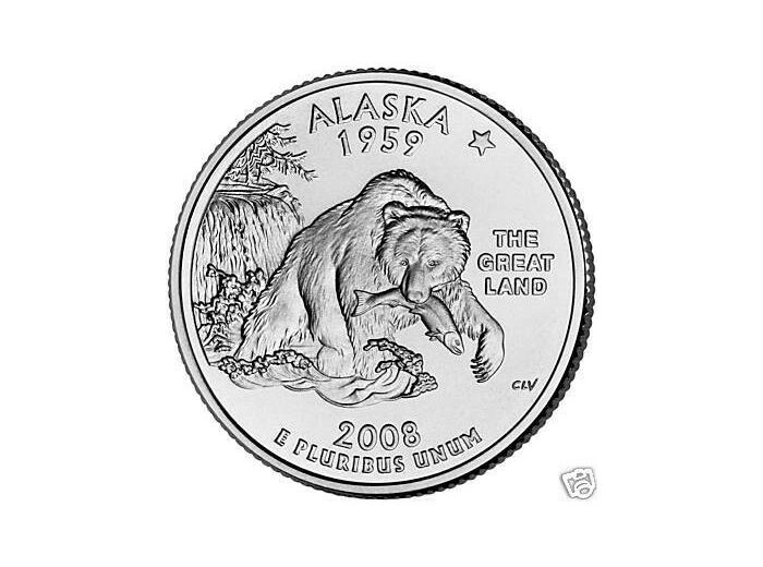 AMERIQUE (U.S.A) 1/4 DOLLAR 2008 P ALASKA SUP-