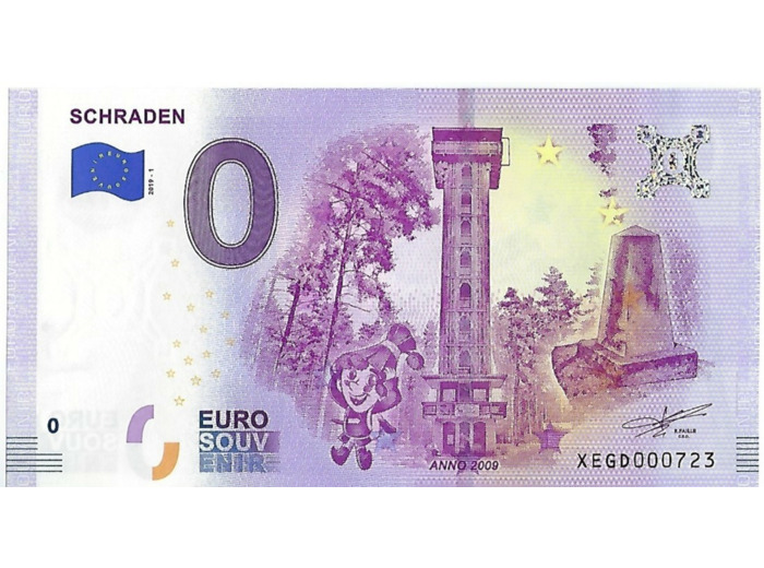 ALLEMAGNE 2019-1 SCHRADEN BILLET SOUVENIR 0 EURO TOURISTIQUE  NEUF