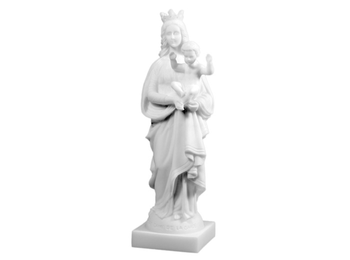 ND de la Garde - Statue en Albaster 21cm -Blanche