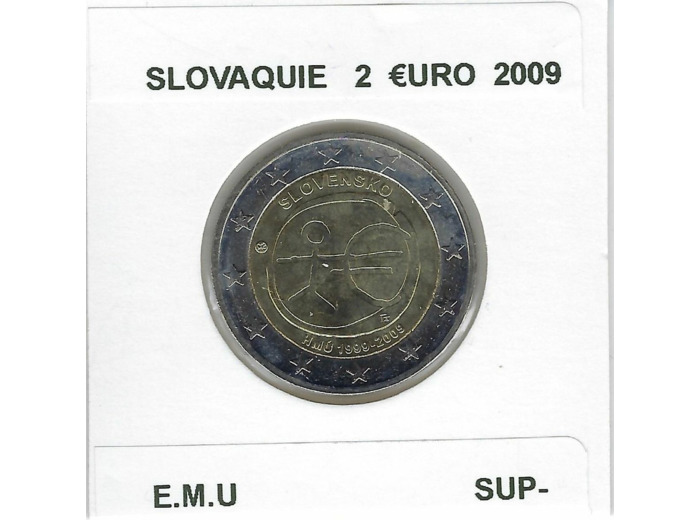 SLOVAQUIE 2009 2 EURO COMMEMORATIVE E.M.U SUP-