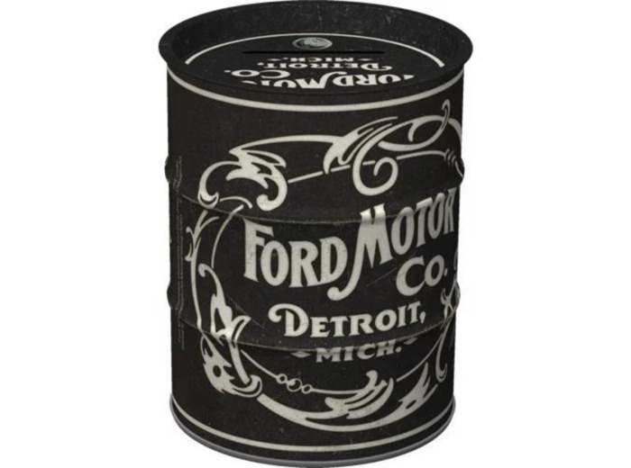 Tirelire métal rétro Ford Motor, Detroit Michigan - NA31518 - 9.3 x 11.7 cm